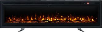 Living and Home 60 Inch Electric Fireplace with Remote 12 Flame Colours 1500W - Living and Home | TJ Hughes