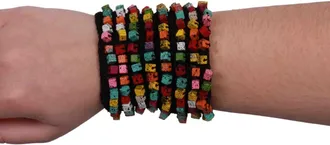 Jianhui London Womens Pashmina Cuff Bracelet In Multi/black
