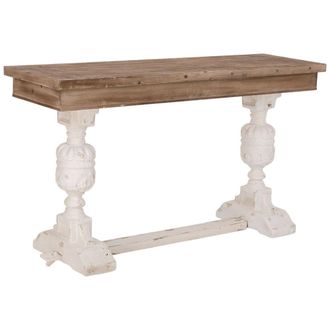 Wanderlust Deco Recibidor de madera marr&oacute;n 150x45x86h cm