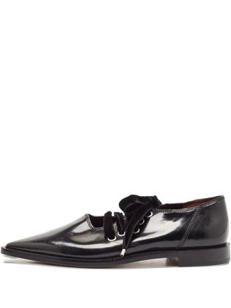 Marc Jacobs pointed-toe shoes - women - Patent Leather/Leather/Rubber - 36.5 - Black