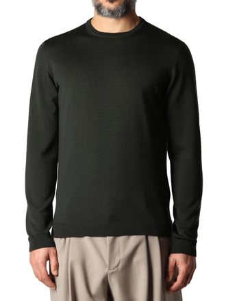 Roberto Collina Minimalistic Crew Neck Sweater in Extrafine Merino Wool