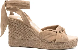 Maneb&igrave; Espadrilles con zeppa 100mm - Toni neutri