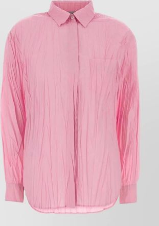 Moschino jersey shirt long sleeves textured fabric buttons