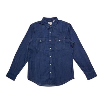 Levi's Barstow Western Edition Shirt - Heren - Spijkeroverhemden - Blauw - L - Denim - Overhemden
