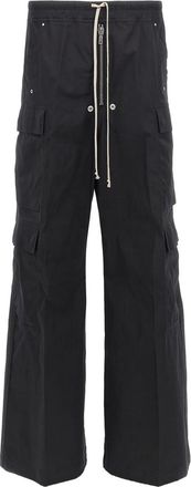 Rick Owens Zip Cotton Cargobelas Trousers