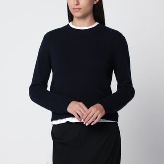 Lisa Yang Maglione Mable girocollo in cashmere blu navy