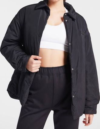 Bandier Classic Coaches Jacket In Black