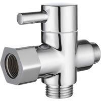 OEM Adaptador 12/17 Tt De 3/8 Con V&aacute;lvula Desviadora, Interruptor De Flujo De Agua De 3 V&iacute;as Para Ducha De Ba&ntilde;o, Cromado - Crezuo