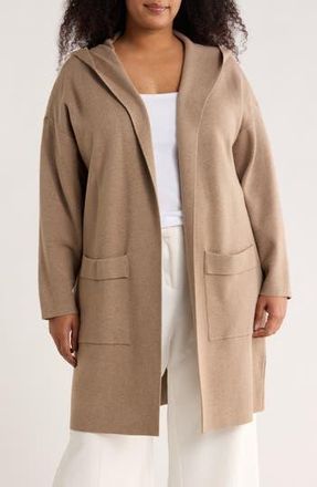 By Design Andrea Hoodie Open Front Jacket in Tapioca Heather at Nordstrom Rack, Size 1 X