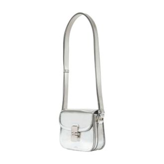 A.P.C. Grace Mini Crossbody Bag - Silver