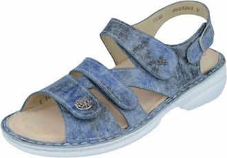 Finn Comfort Womens Gomera Sandal In Jeans Denim Hippie