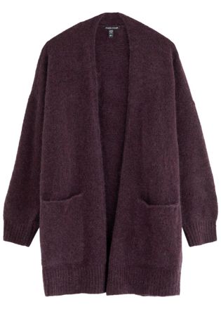 Eileen Fisher Eileen Fisher Mohair-blend Cardigan - Dark Purple - M (UK 14-16 / L)