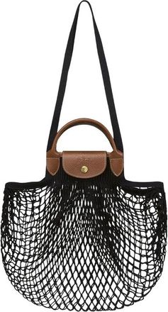 Longchamp Le Pliage Filet L - Bags - Mujer - Negro - ONE SIZE
