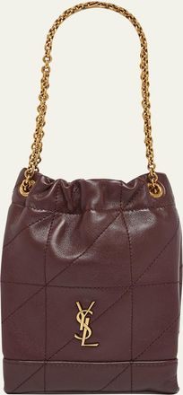 Saint Laurent Jamie Mini YSL Quilted Leather Pochon Shoulder Bag