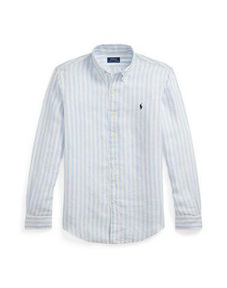 Ralph Lauren CUSTOM FIT STRIPED LINEN SHIRT