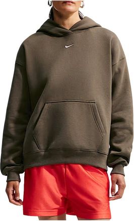 Nike (WMNS) Nike Studio Fleece Medium Weight Hoodie Dark Hazel Sail IM8502-212