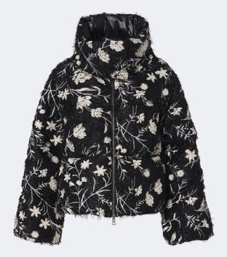 Moncler Floral sequined down jacket