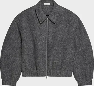 Helmut Lang Men & apos;s Wool Bonded Full-Zip Bomber Jacket