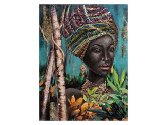 Schubiger M&ouml;bel Bild Dunkle Sch&ouml;nheit mit Turban 2