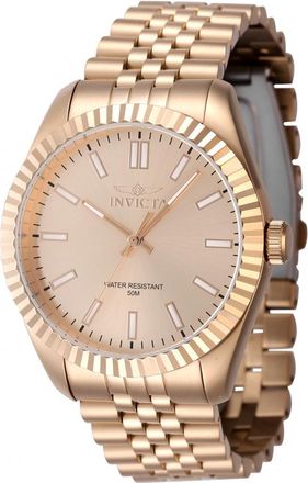Invicta Specialty Quartz Rose Gold Dial Mens Watch 47493