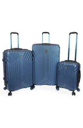 Original Penguin Blake XL 3-Piece Hardside Luggage Set in Metallic Blue at Nordstrom Rack