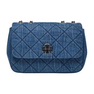 Tory Burch Dames, Tassen, Blauw, Maat: ONE Size Denim