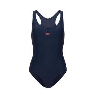 Reebok Badeanzug REEBOK Daisy, Damen, Gr. XS, N-Gr, navy rot, Obermaterial: 80% Polyamid, 20% Elasthan, Badeanz&uuml;ge Badeanzug, Cut-Out-Detail am R&uuml;cken