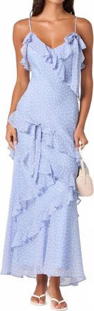 Astr Amiya Maxi Dress In Blue