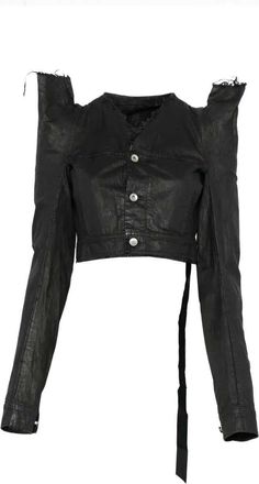 Rick Owens Giacca con frange Drkshdw di Rick Owens