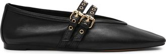 Steve Madden Lydia Flat Shoe BLACK LEATHER
