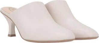 Tod's Womens Offwhite Mule, Size 8.5