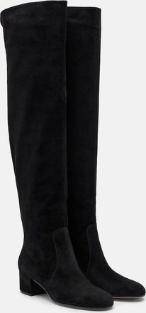 Gianvito Rossi Suede knee-high boots