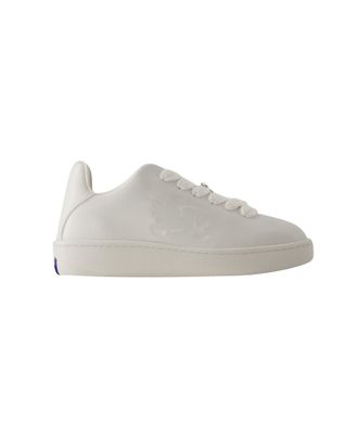 Burberry Womens Lf Box Sneakers - - Leather - White Calf Leather - Size EU 41