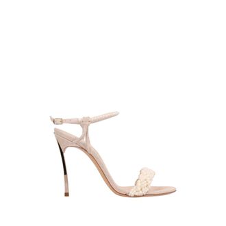 Casadei High Heel Sandals, female, Beige, Size: 10 US Pearlsway Blade Sandals