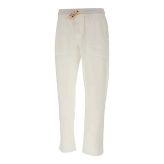 MC2 Saint Barth Straight Trousers, male, White, Size: XL Calais Trousers