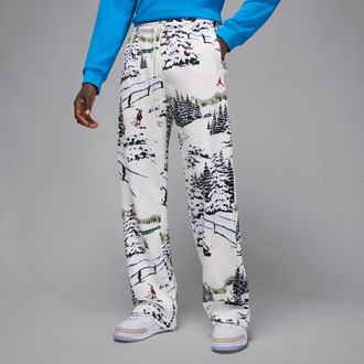 Nike Jordan Mens Jordan Brooklyn Fleece Pants in White | HV1052-133