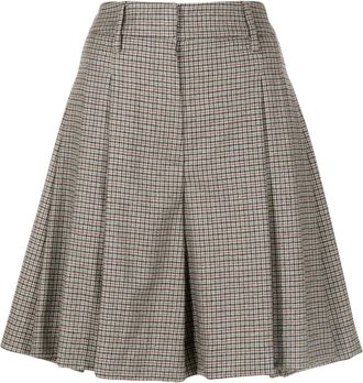 Brunello Cucinelli Geruite shorts - Bruin