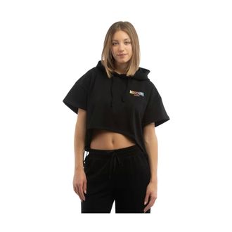 Moschino Dames, Sweatshirts & Hoodies, Zwart, Maat: S Katoen