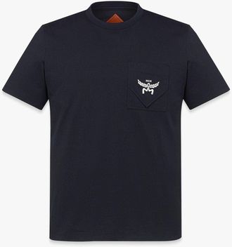MCM Essential Logo Pocket T-shirt In Organic Cotton