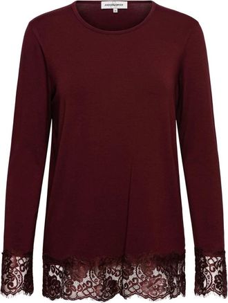 &Co Woman Violet Top - Dames - Longsleeves - Rood - 2XL - Tops