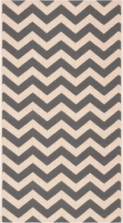 Safavieh Alfombra chevron de polipropileno gris/beige, 122 x 170 cm