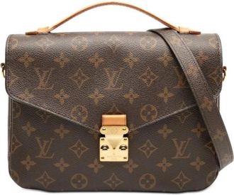 Louis Vuitton Pre-owned Pochette Metis - Dames - Vintage Handtas - Bruin - ONE Size - Leer - Vintage