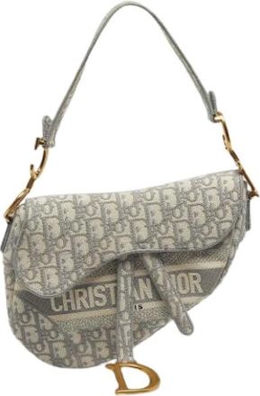 Dior Pre-owned Canvas Schoudertas - Dames - Vintage Schoudertas - Grijs - ONE Size - Vintage