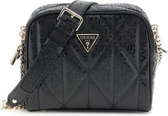 Guess Zwarte Betula Satchel Schoudertas - Dames - Schoudertassen - Zwart - ONE Size - Tassen