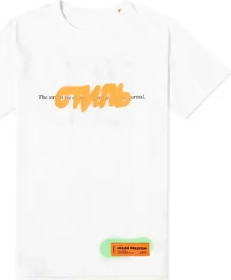 Heron Preston CTNMB Spray Print T-shirt White HMAA011S209140270188
