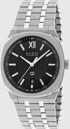 Gucci 25H Watch, 40mm, Black, Steel