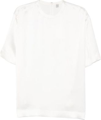 Toteme White Crew Neck T-Shirt