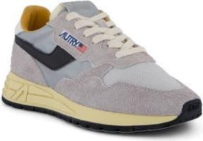 Autry Reelwind Low Sneaker in Reflect Leather Sand/Silver at Nordstrom Rack, Size 7Us / 37Eu