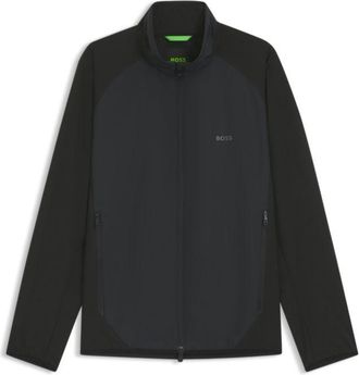 BOSS Water-repellent jacket in super-stretch poplin