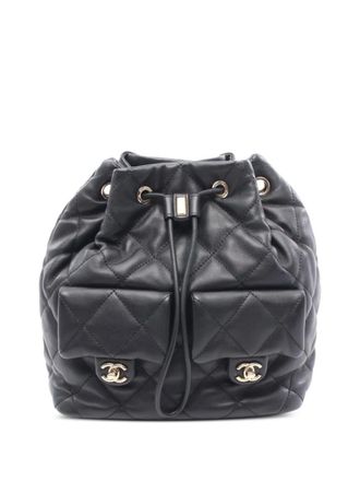Chanel 2021 Matelasse backpack - Black